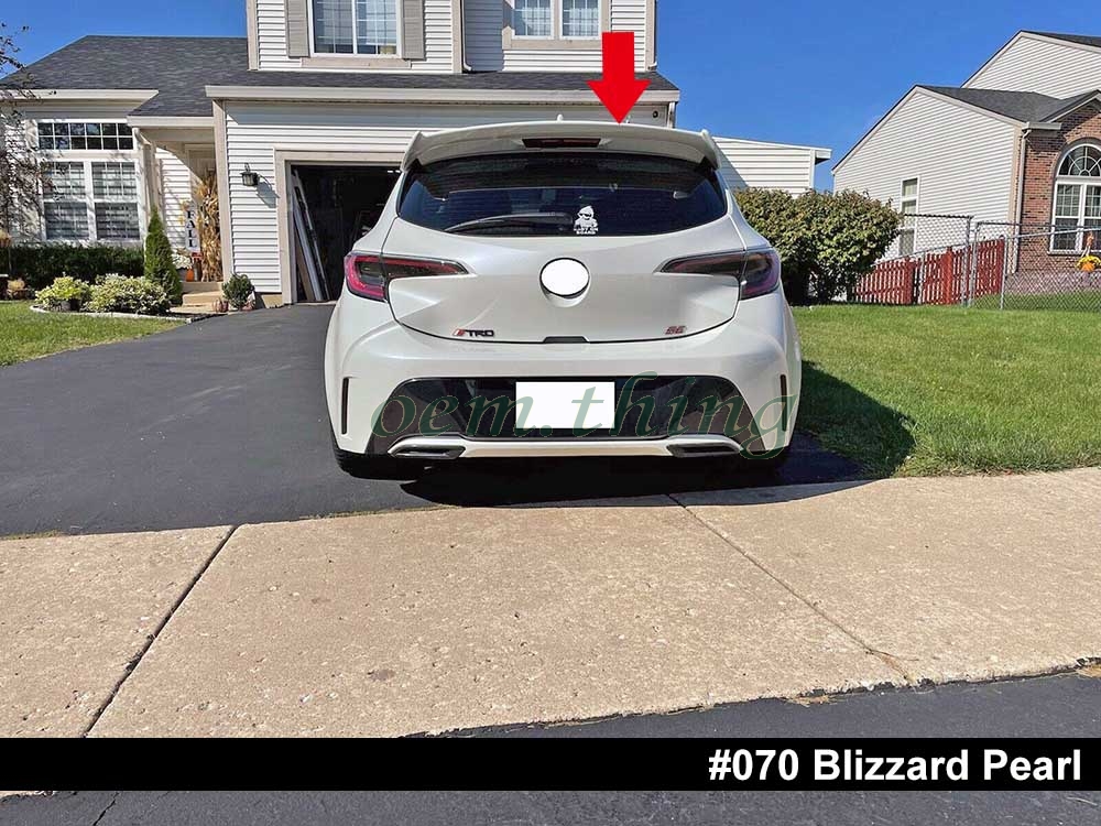 2019-2022 Toyota Corolla Hatchback E210 Spoiler-Painted - Aggwings